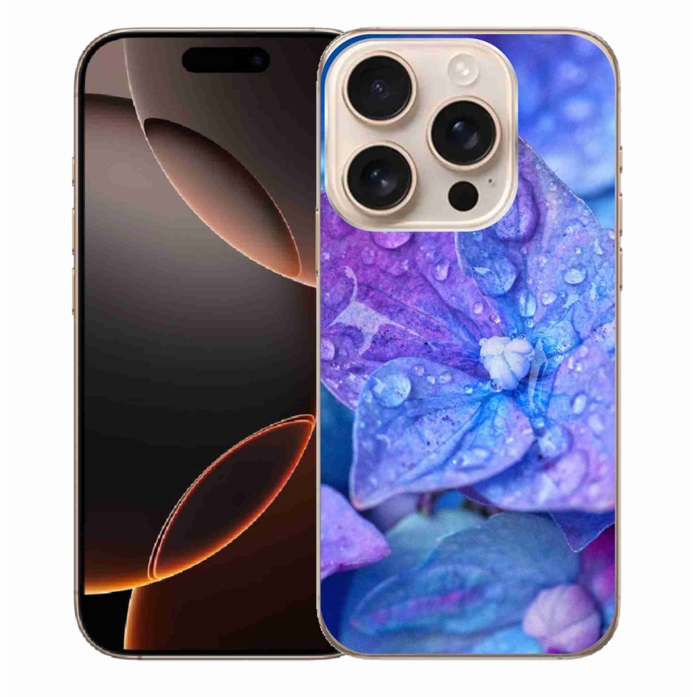 Zselés borítás mmCase iPhone 16 Pro Max készülékhez - lila virág