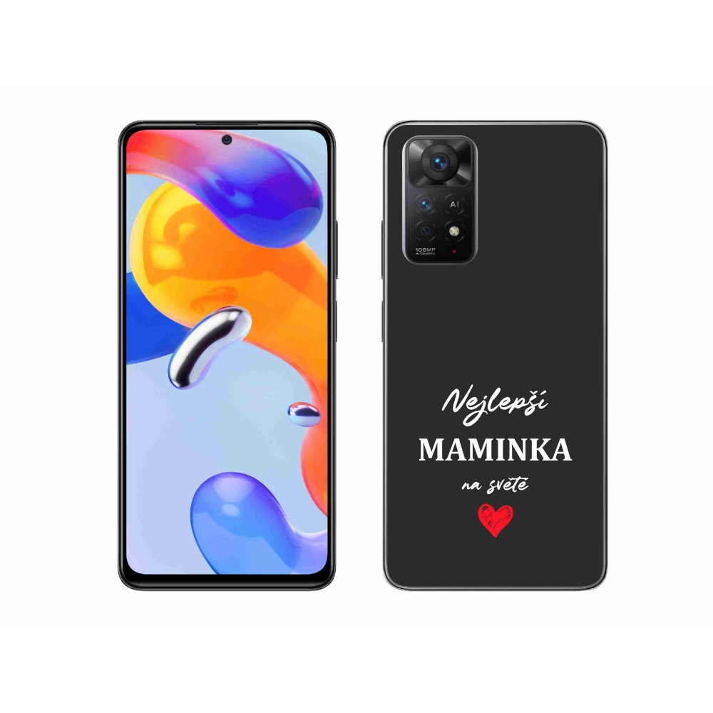 Gél borítás mmCase a Xiaomi Redmi Note 11 Pro 4G/5G - legjobb anya 1 fekete háttérrel