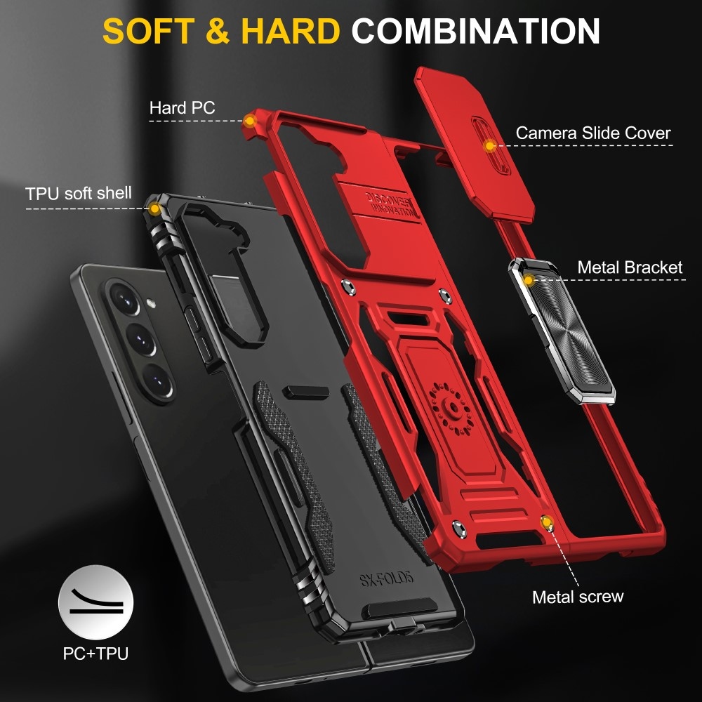 Csúszásálló borítás Samsung Galaxy Z Fold6 5G készülékhez - piros