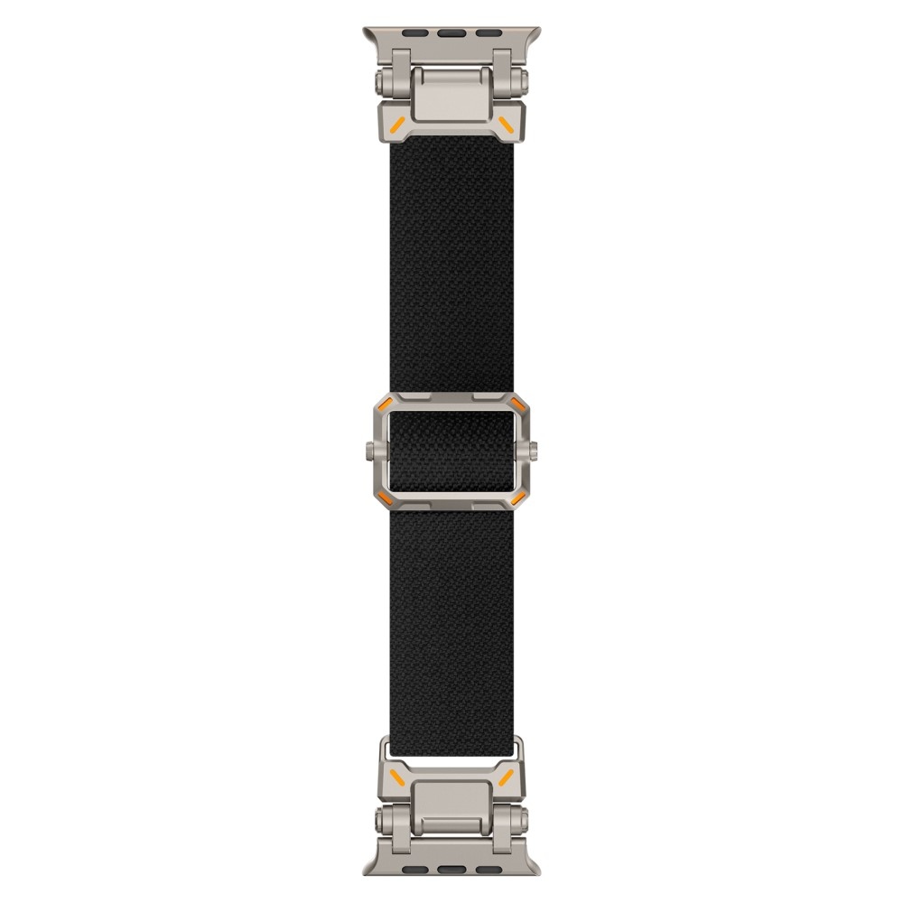 Titán nejlon szíj Apple Watch Ultra/Ultra 2 49mm/SE/SE 2022/2023 44mm/10 46mm/9/8/7 45mm/6/5/4 44mm/3/2/1 42 mm - fekete