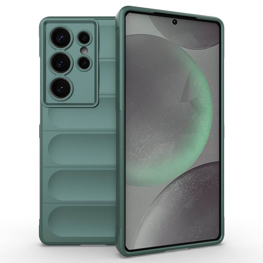 Rugg tartós zselés tok Samsung Galaxy S25 Ultra készülékhez - zöld