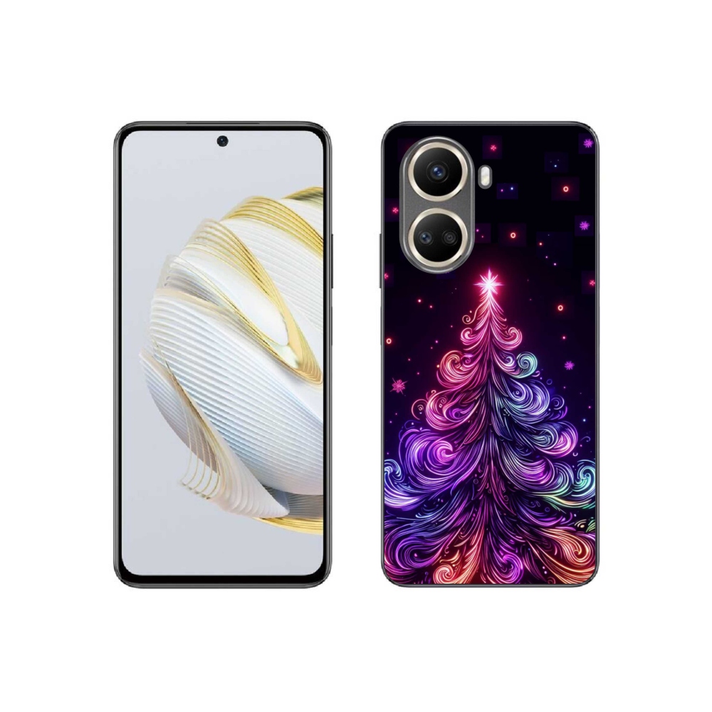 Gél borítás mmCase a Huawei Nova 10 SE-hez - neon karácsonyfa 1