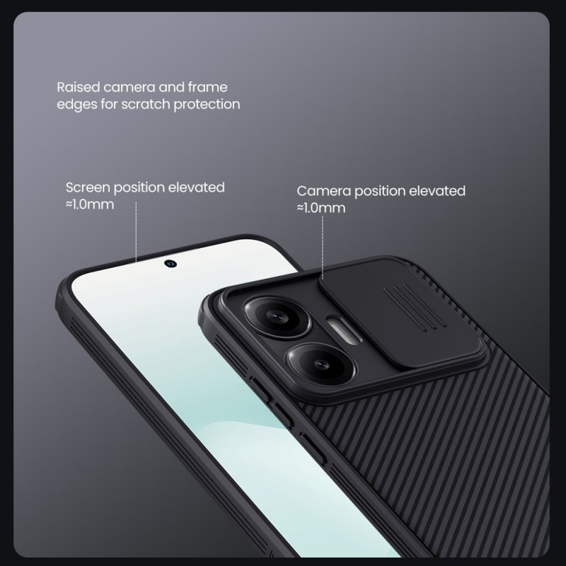 Nillkin CamShield PRO mágneses hátlap a Poco F7-hez Fekete