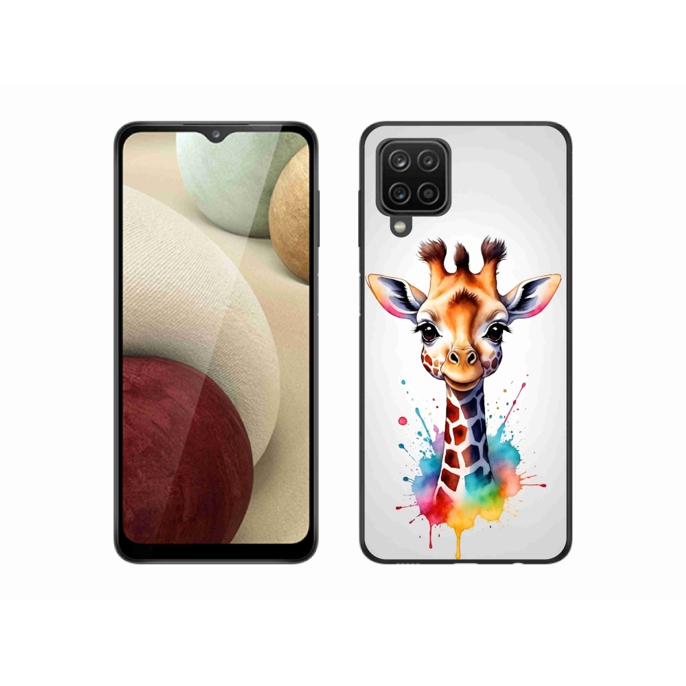 Zselés borítás mmCase Samsung Galaxy M12 - zsiráf 1