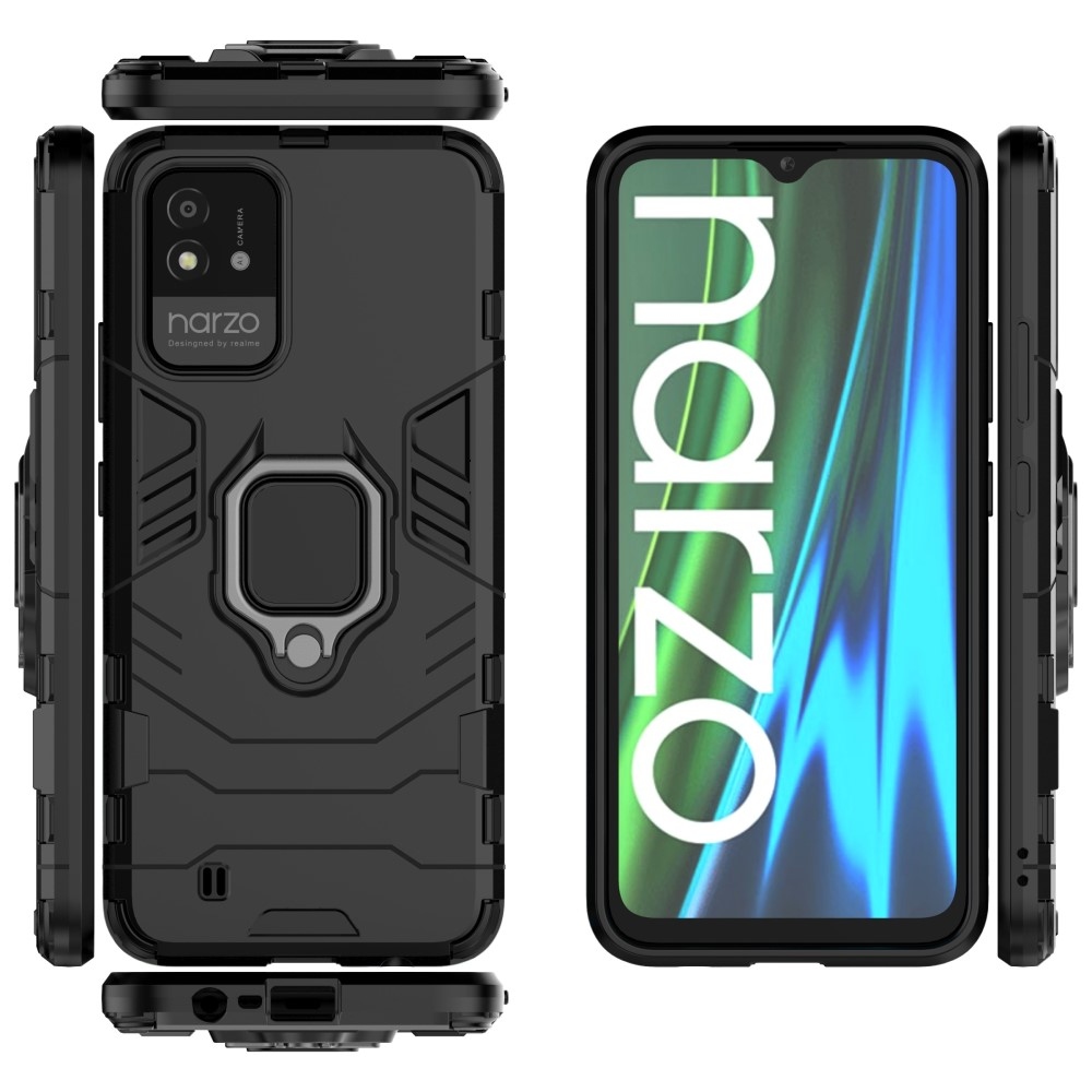 Guardy tartós borító a Realme Narzo 50i készülékhez - fekete