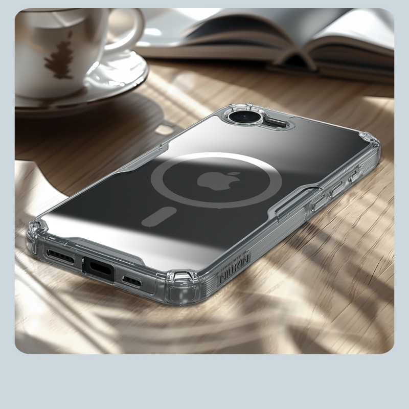 Nillkin Nature TPU PRO mágneses borító Apple iPhone 16e számára Átlátszó