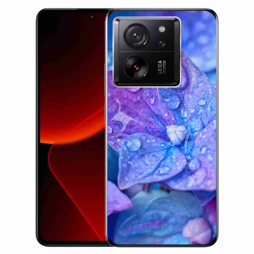 Gél borítás mmCase a Xiaomi 13T/13T Pro számára - lila virág