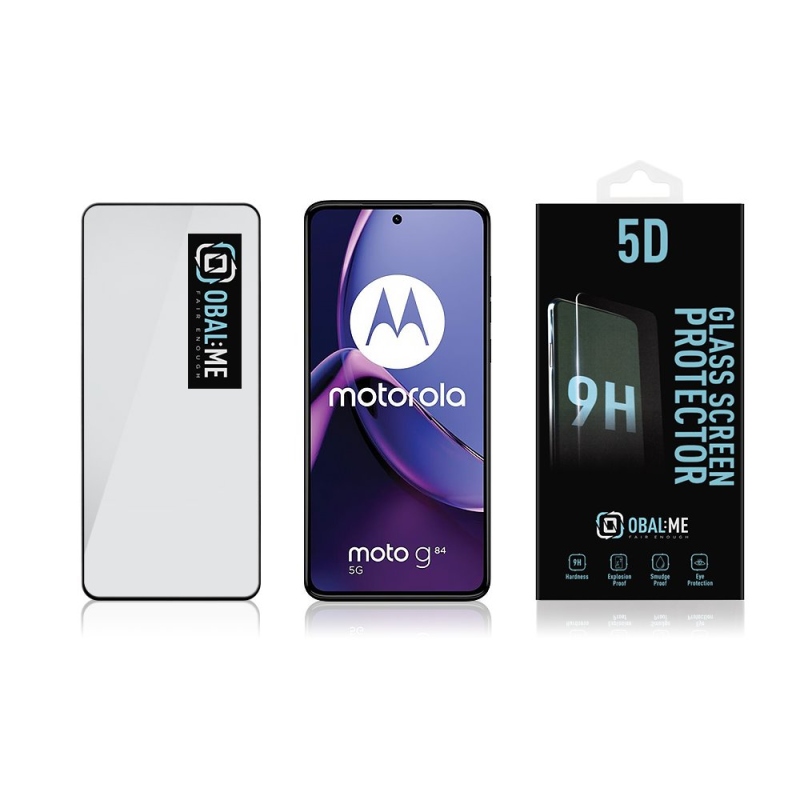 CSOMAG:ME 5D edzett üveg Motorola G84 Fekete