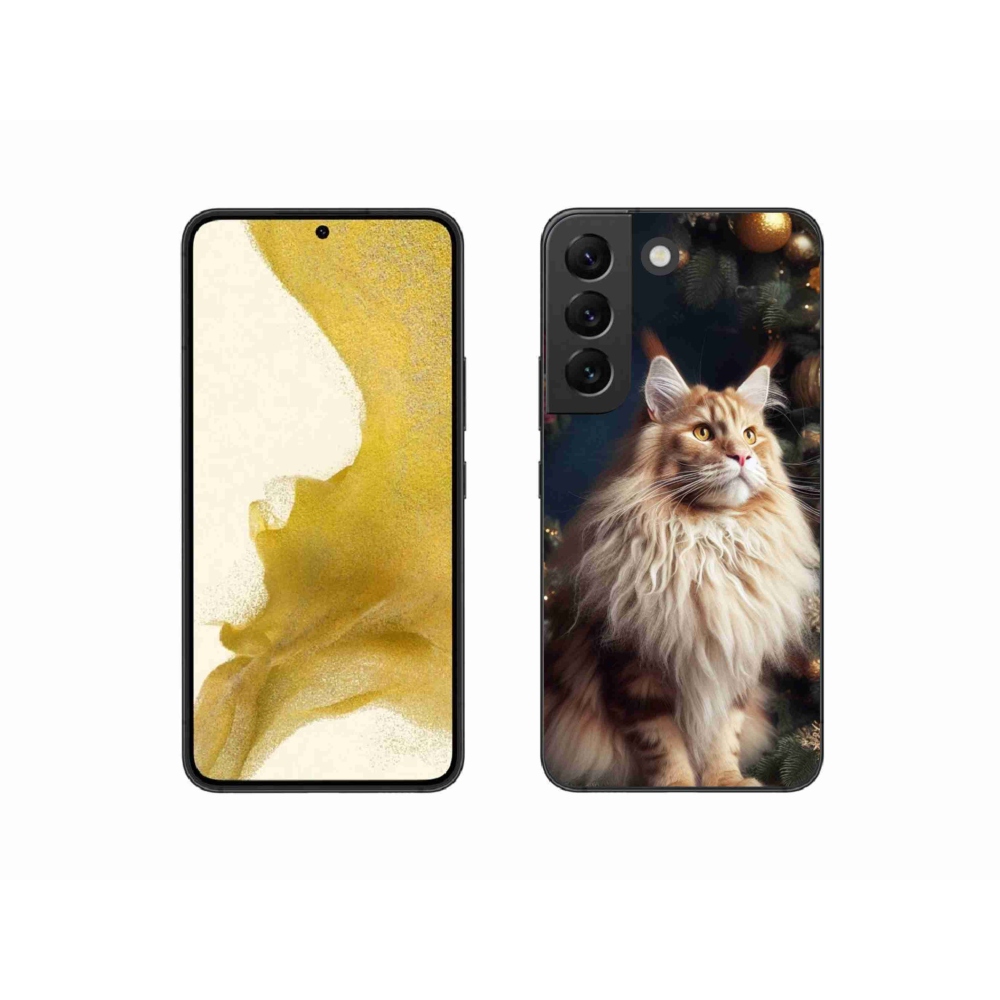 Gél borító mmCase Samsung Galaxy S22 5G - macska a fánál - Samsung Galaxy S22 5G tok