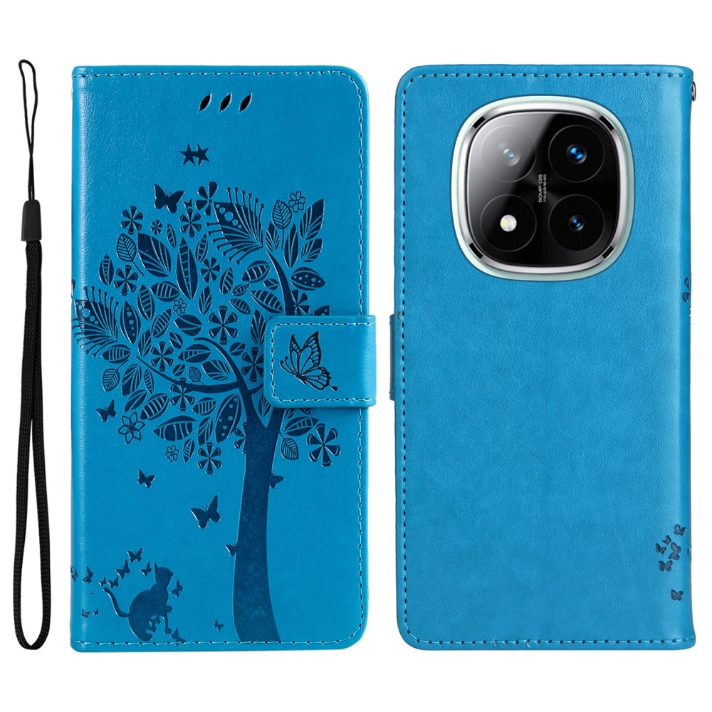 Fák könyve tok Xiaomi Redmi Note 14 Pro 5G/Poco X7 5G/Note 14 Pro+ 5G - kék