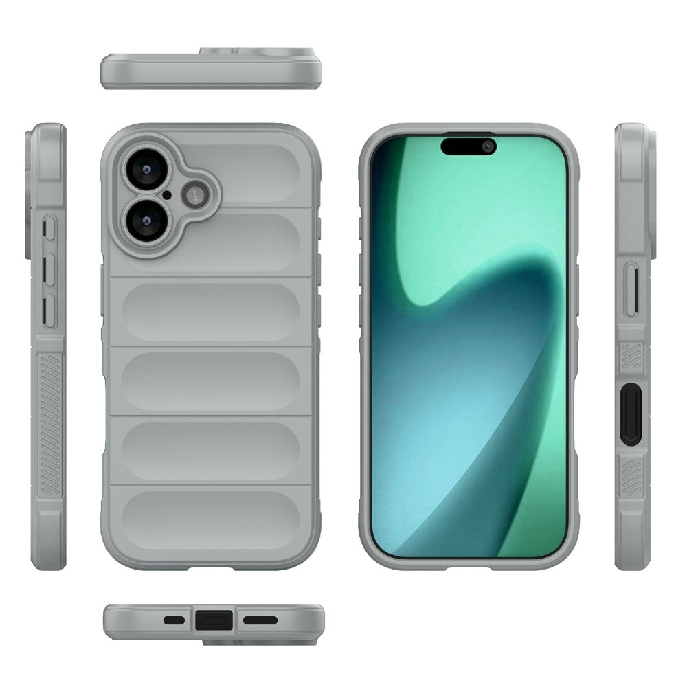 Rugg tartós zselés tok iPhone 17 készülékhez - világosszürke