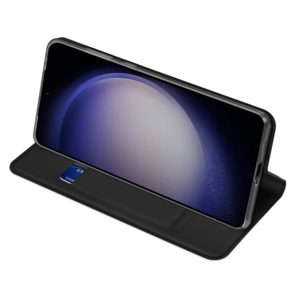 DUX könyvtáska Samsung Galaxy S24+ készülékhez - fekete