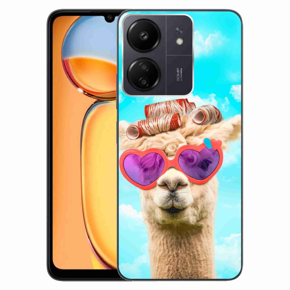 Zselés borítás mmCase a Xiaomi Poco C65/Redmi 13C számára - szemüveges láma