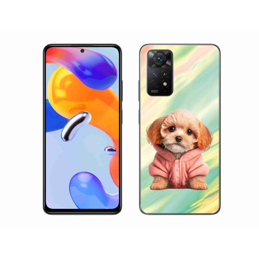 Gél borítás mmCase a Xiaomi Redmi Note 11 Pro 4G/5G - pulóveres kiskutya számára