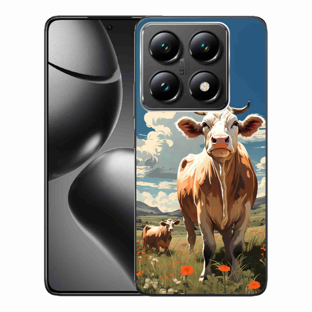 Gél borítás mmCase a Xiaomi 14T Pro számára - tehenek a réten