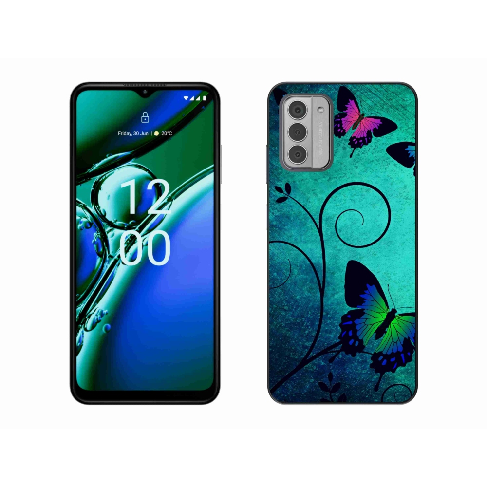 Zselés borítás mmCase a Nokia G42 készülékhez - színes pillangók