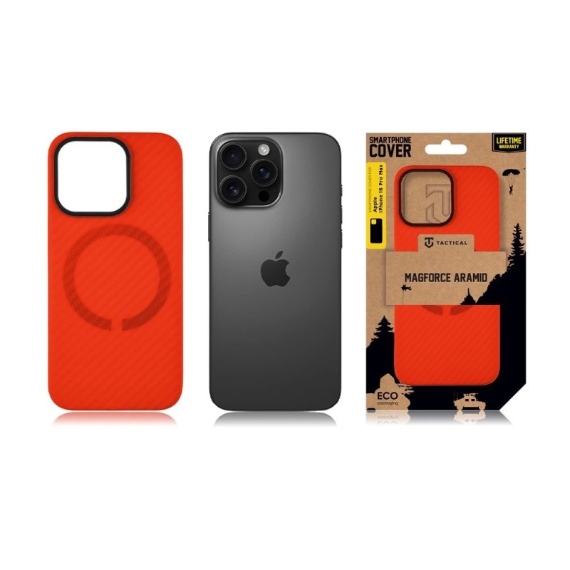 Taktikai MagForce Aramid Bloody Mary Limited Edition borító az Apple iPhone 16 Pro Max készülékhez