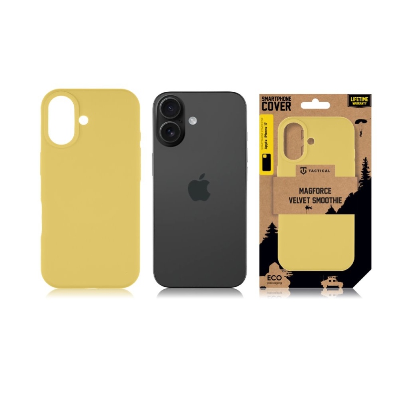 Taktikai MagForce bársony Smoothie borító Apple iPhone 17 banánhoz