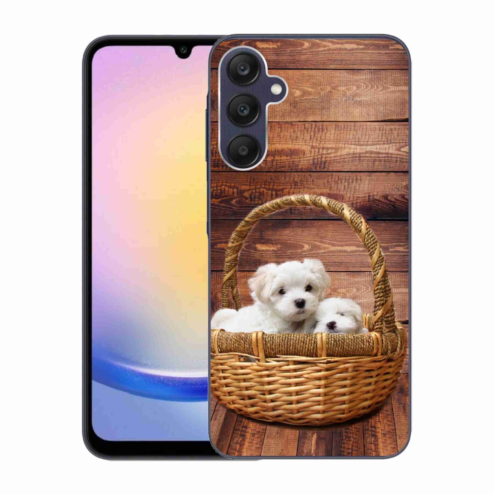 Zselés borítás mmCase Samsung Galaxy A25 5G - kölyökkutyákhoz