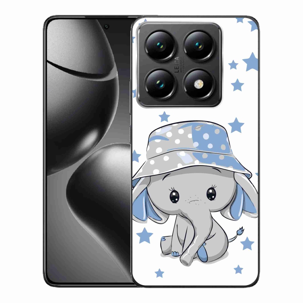 Gél borítás mmCase a Xiaomi 14T Pro számára - kék elefánt