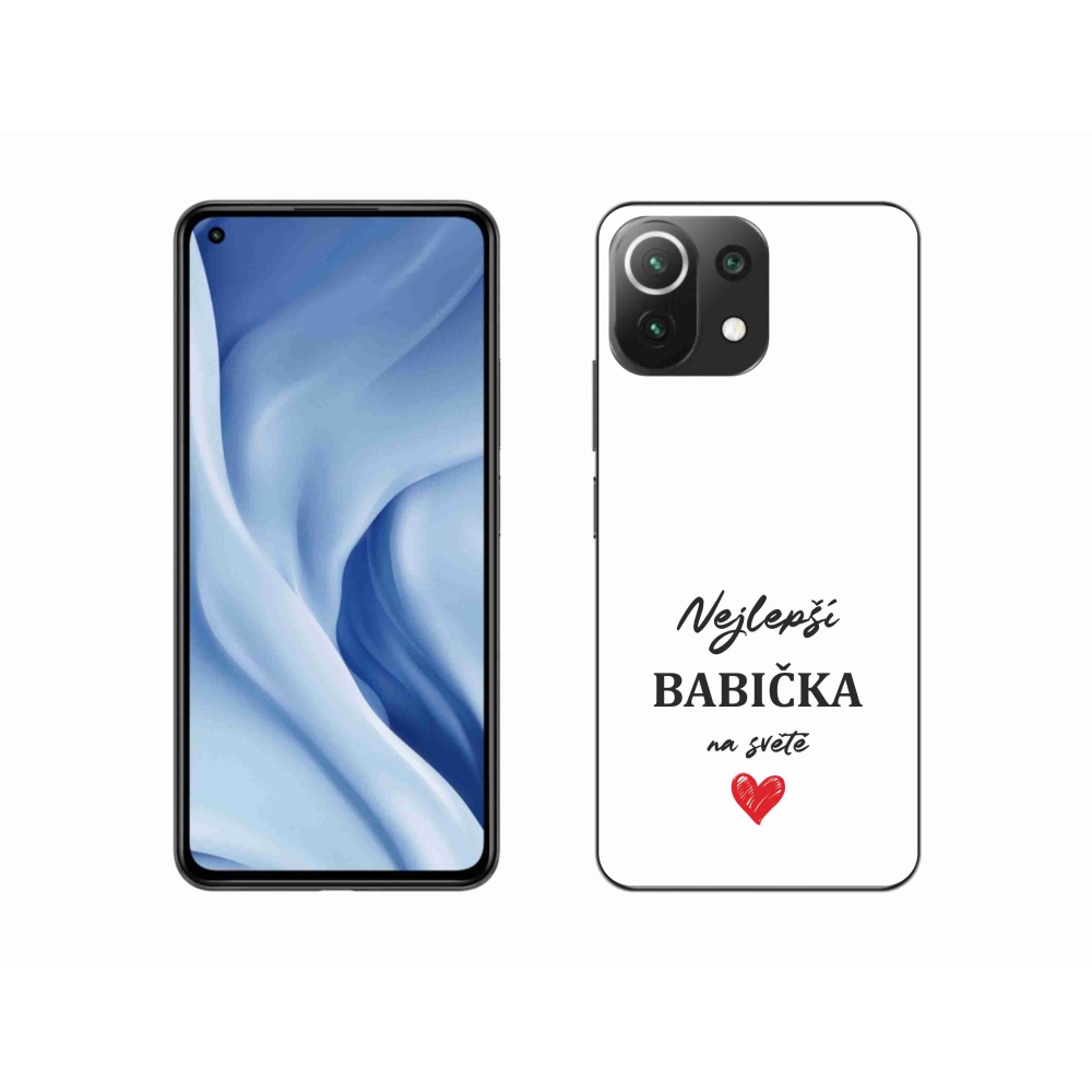 Gél borító mmCase a Xiaomi 11 Lite 5G NE - Best Grandma 1 fehér háttérrel