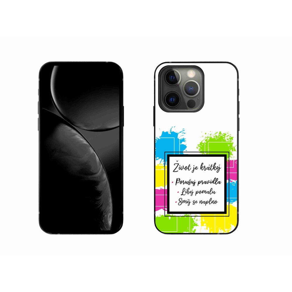 Gél borítás mmCase iPhone 13 Pro 6.1 - Idézet 5 fehér háttér