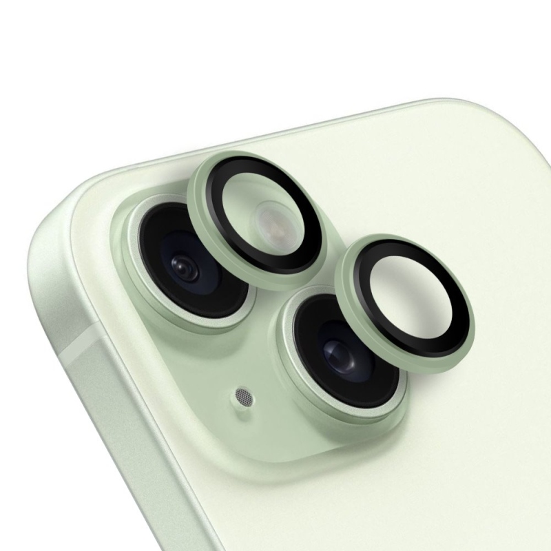 Csomagolás:ME lencsevédő Apple iPhone 15/15 Plus-hoz Zöld
