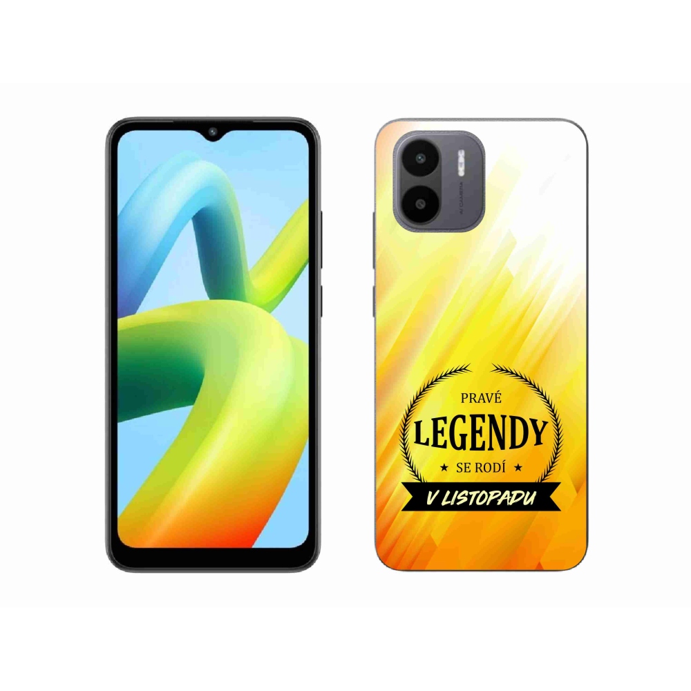 Gél borítás mmCase a Xiaomi Redmi A1-en - Legendák novemberben sárga háttérrel