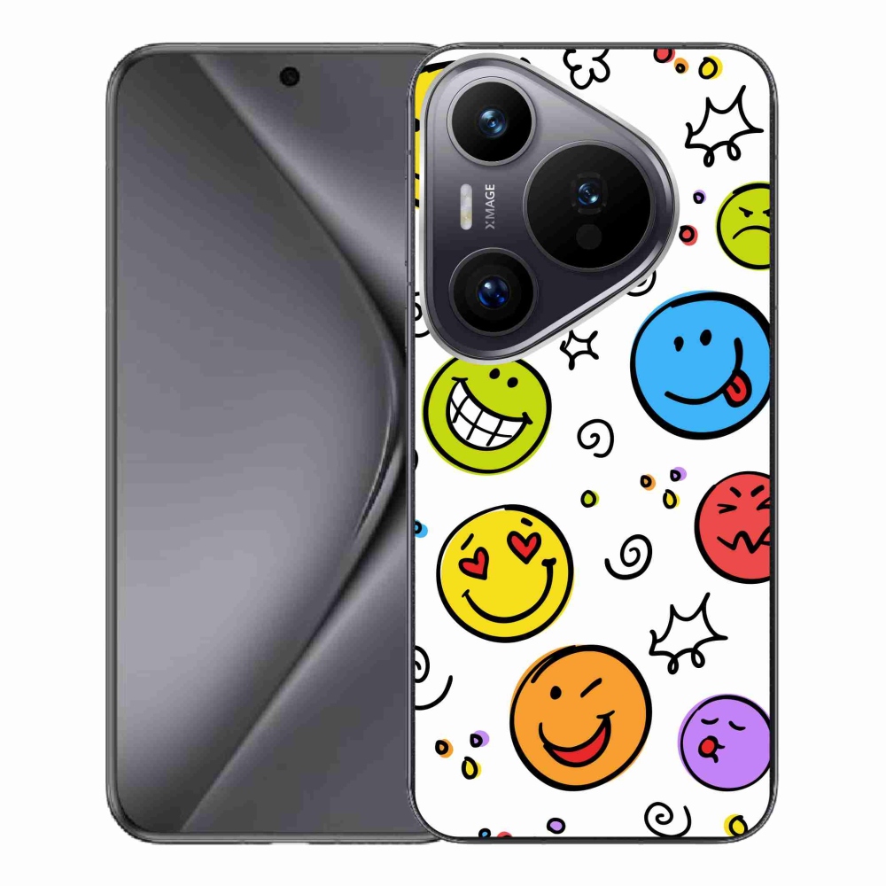 Gél borítás mmCase a Huawei Pura 70 Pro készülékhez - smiley-k