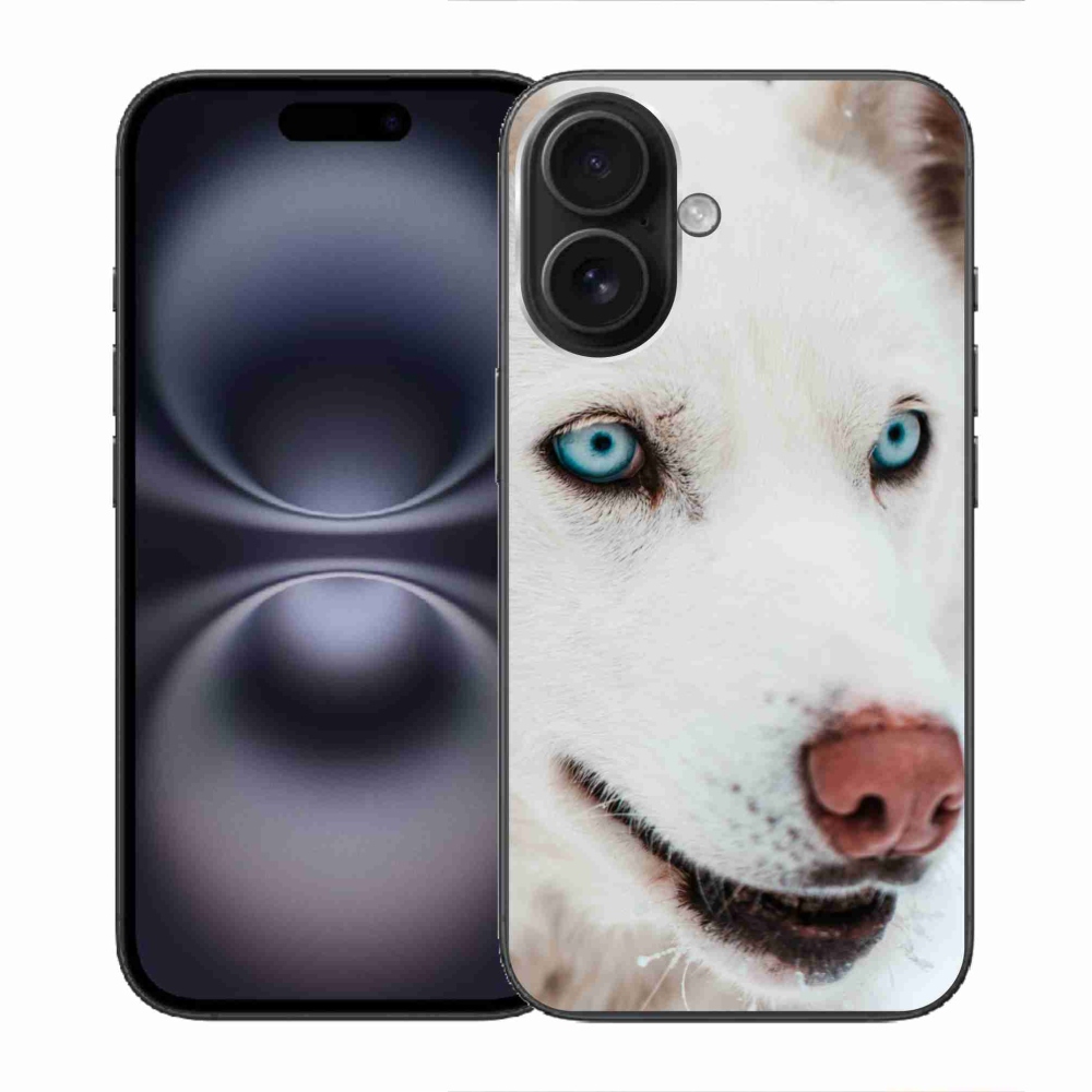 Gél tok mmCase iPhone 16 készülékhez - kutya nézet
