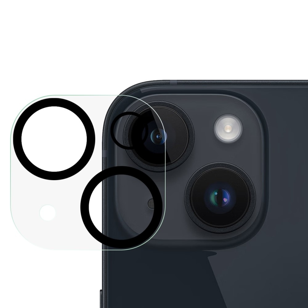 Kamera lencse üveg az iPhone 14/14 Plus készülékhez - fekete gyűrűk