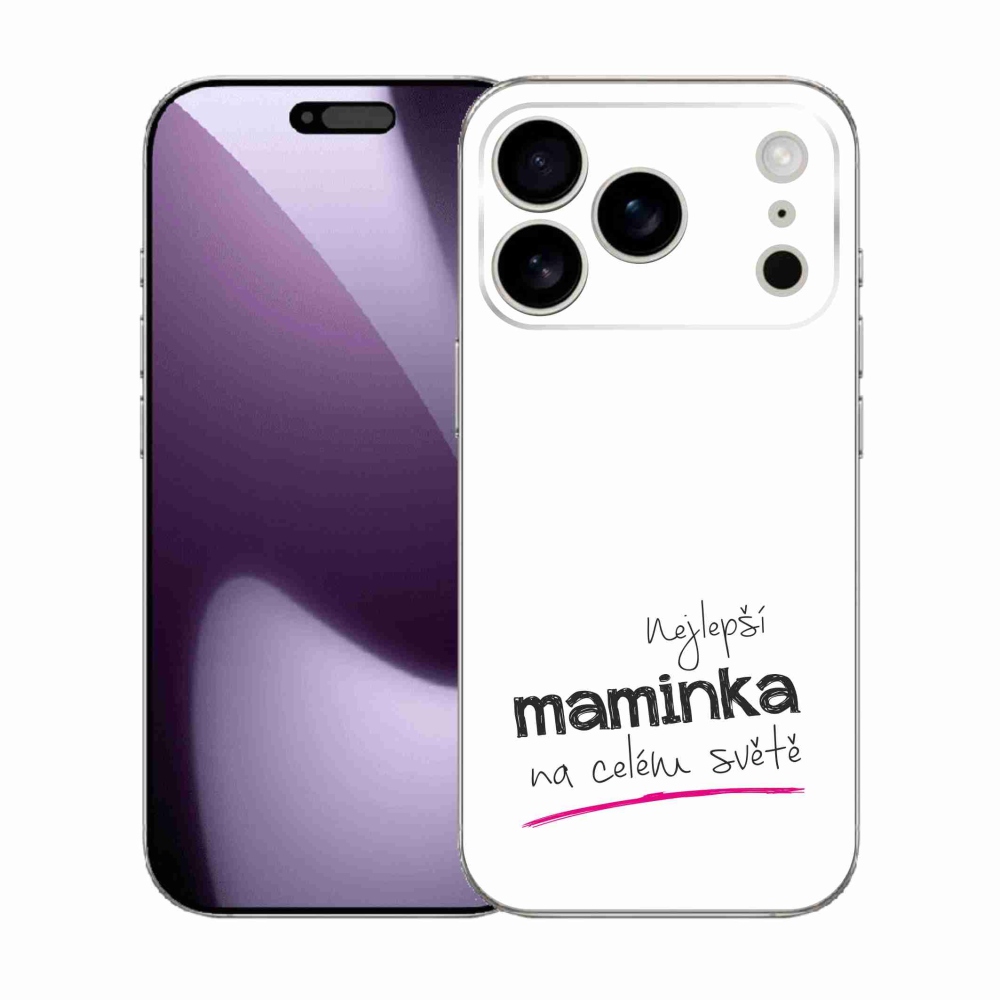 Gél borítás mmCase iPhone 17 Pro készülékhez - Best Mom 4 fehér háttér