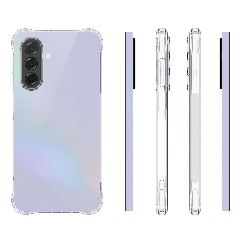 Átlátszó zselés tok Samsung Galaxy A17 5G készülékhez, megerősített sarkokkal