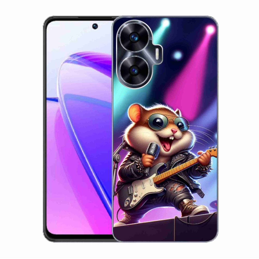 Gél borítás mmCase a Realme C55 készülékhez - hörcsög hintaló