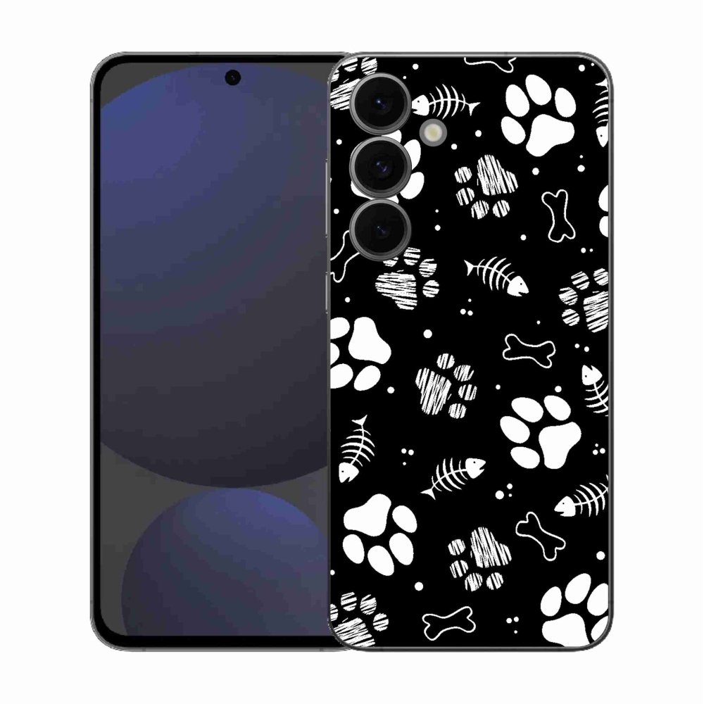 Gél borítás mmCase Samsung Galaxy S25 FE készülékhez - kutyamancsok