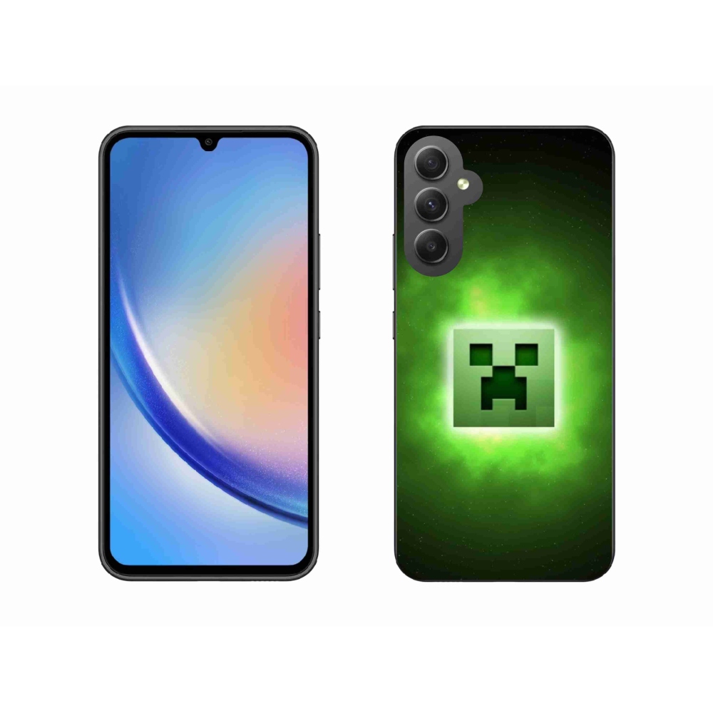 Zselés borítás mmCase Samsung Galaxy A34 5G - minecraft
