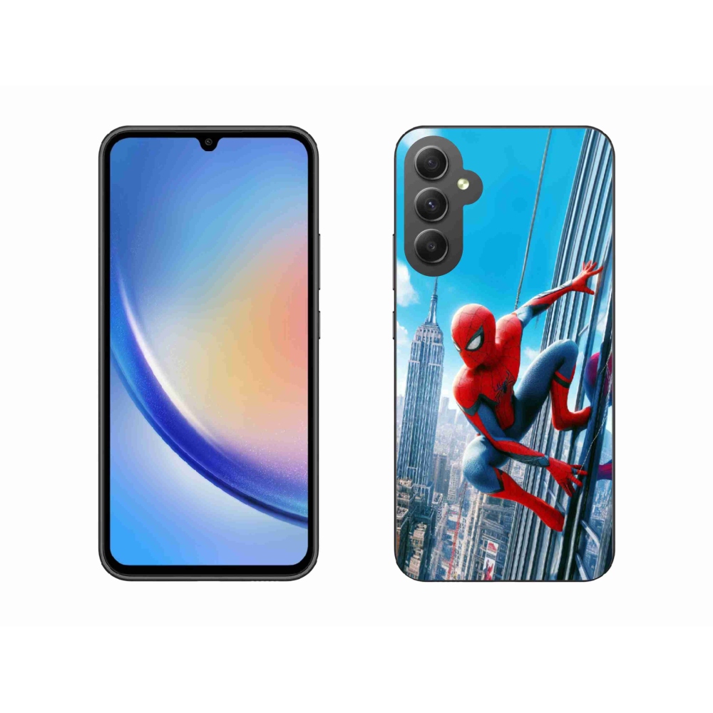 Gél borítás mmCase Samsung Galaxy A34 5G - pókemberhez