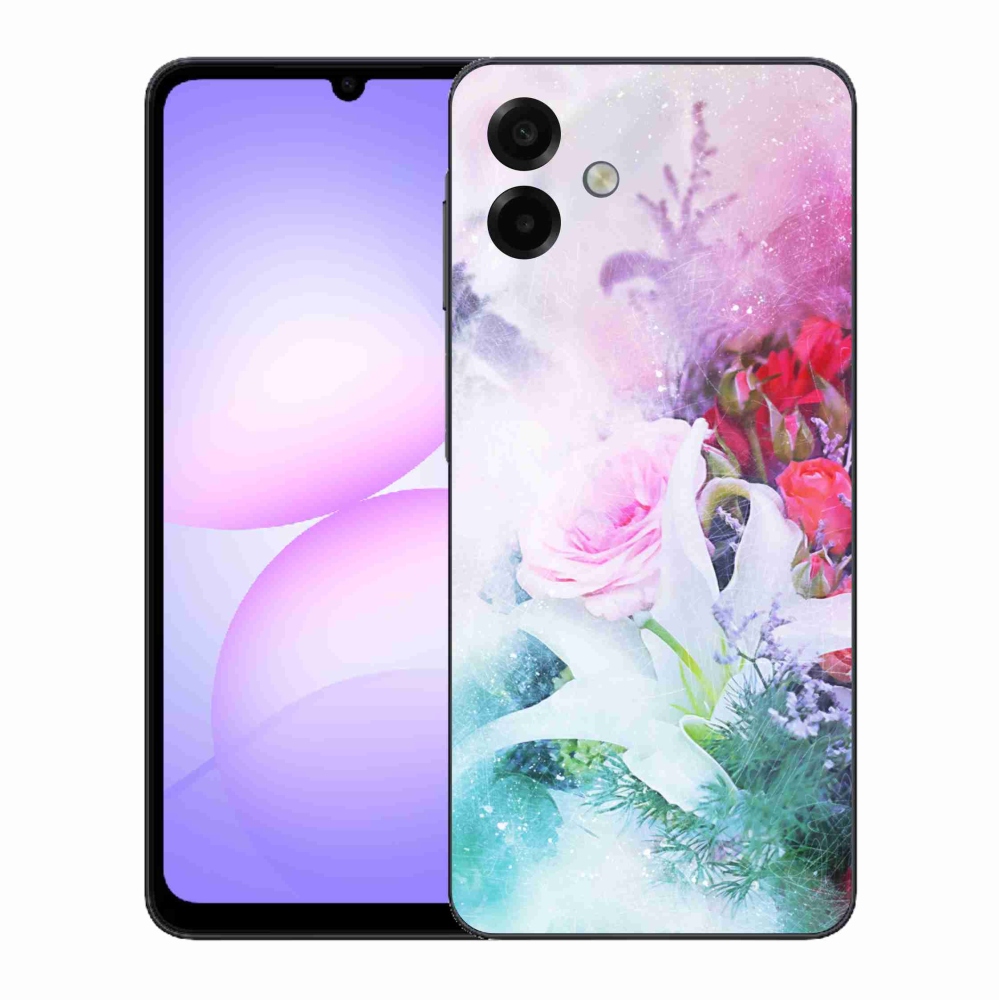 Gél borítás mmCase Samsung Galaxy A07 4G - virágok 4