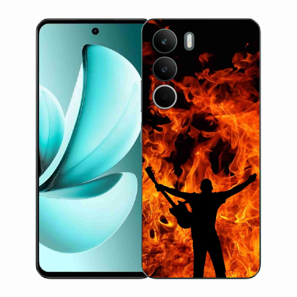 Gél borító mmCase a Realme C71-hez - zenész és tűz