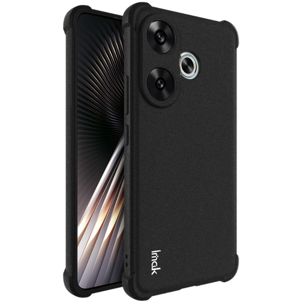 IMK matt zselés tok megerősített sarkokkal Xiaomi Poco F6-hoz - fekete