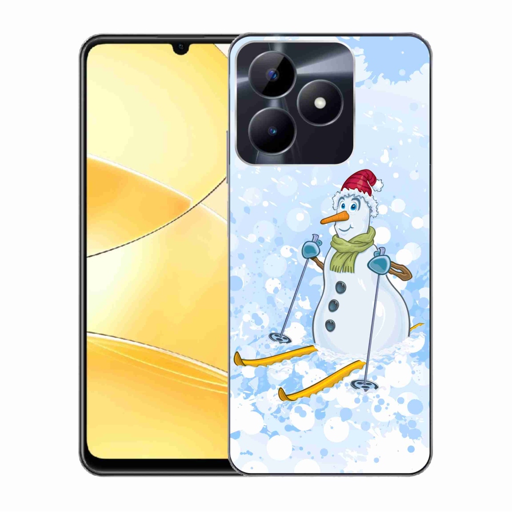 Zselés borítás mmCase a Realme C51/C53 készülékhez - hóember