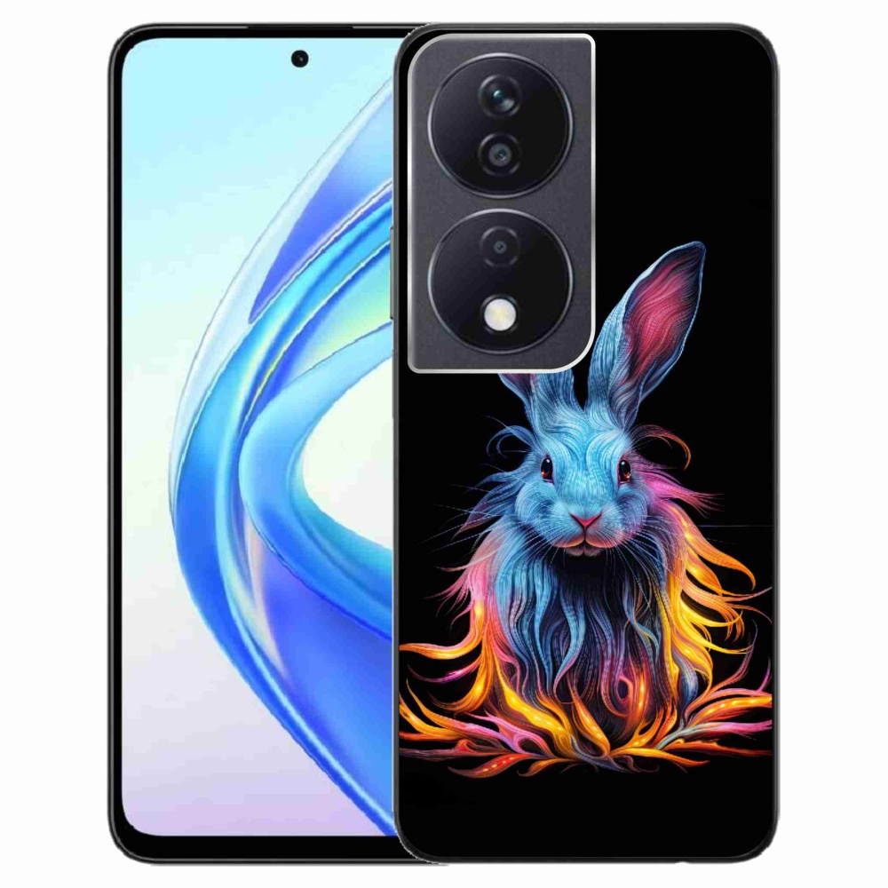 Zselés borítás mmCase a Honor X7b/Honor 90 Smart készülékhez - absztrakt nyúl