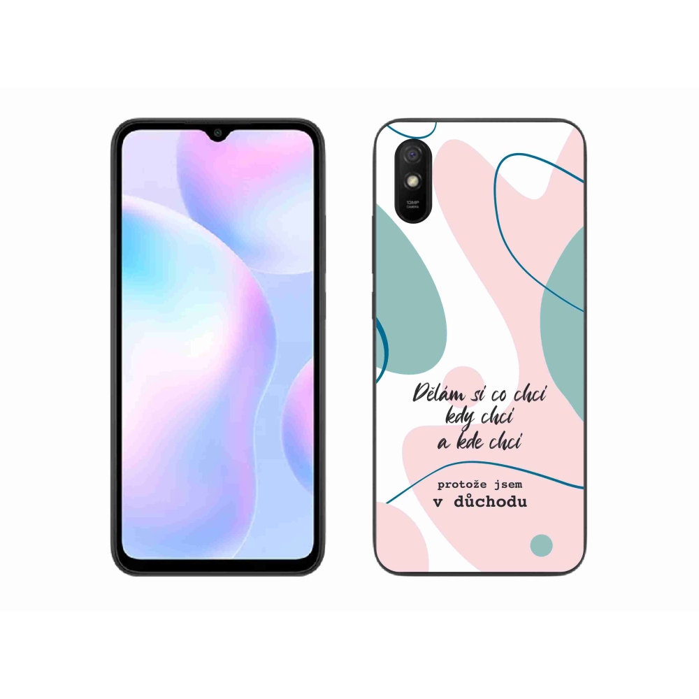 Gél borító mmCase a Xiaomi Redmi 9AT-hoz - vicces szöveg 10 fehér háttérrel