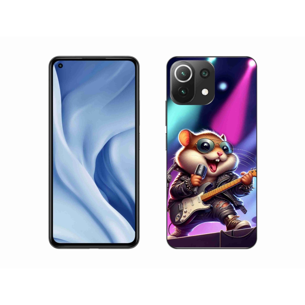 Gél borítás mmCase a Xiaomi Mi 11 Lite 4G/5G-hez - hörcsög hintalóval