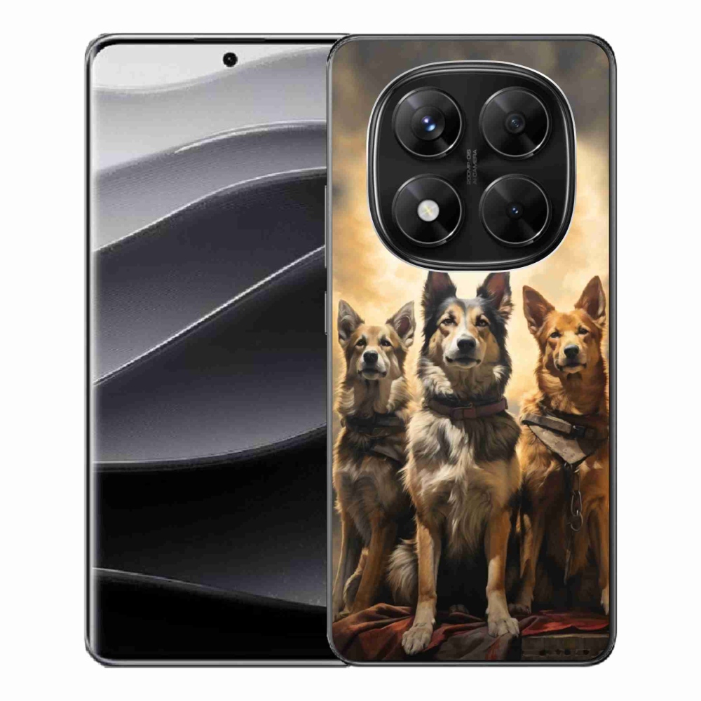 Gél borítás mmCase a Xiaomi Redmi Note 14 Pro 5G/Poco X7 5G számára - három kutya