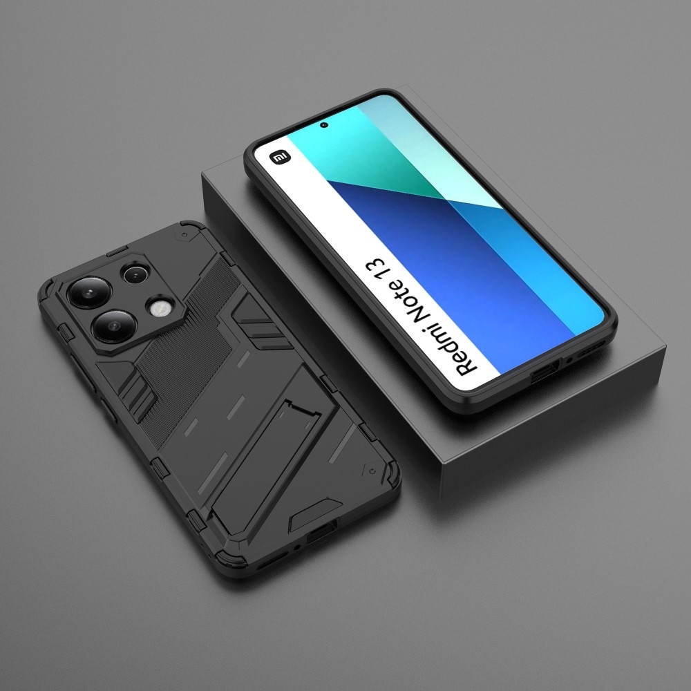 Tartós borítás Xiaomi Redmi Note 13-hoz - fekete
