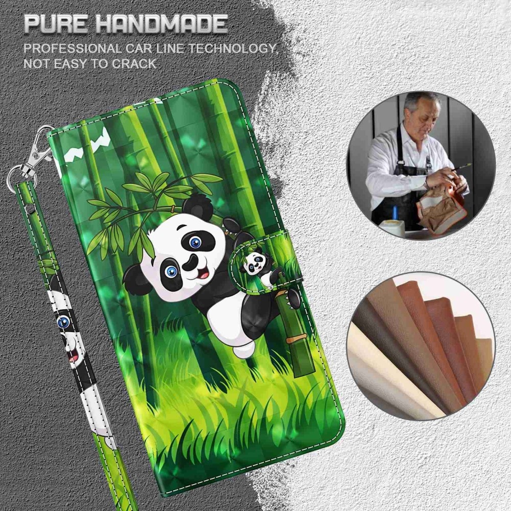Nyomtatott könyv tok a Xiaomi Redmi Note 13-hoz - panda a bambuszon