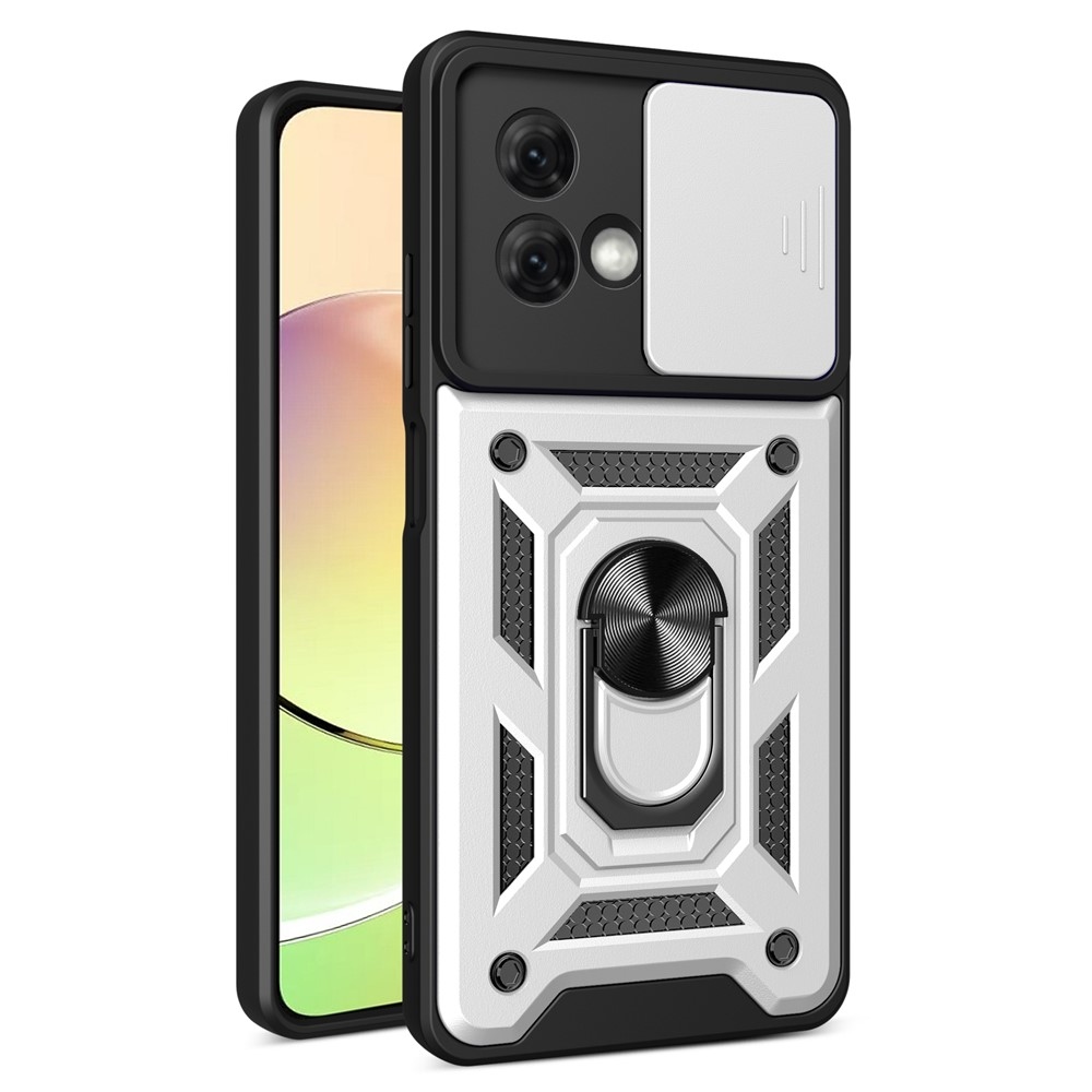 Csúszásálló borítás a Motorola Moto G84 5G készülékhez - ezüst színű