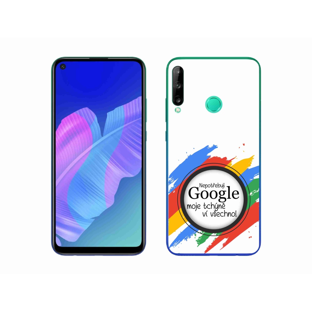 Gél borító mmCase a Huawei P40 Lite E - anyós tudja, hogy minden fehér háttérrel rendelkezik