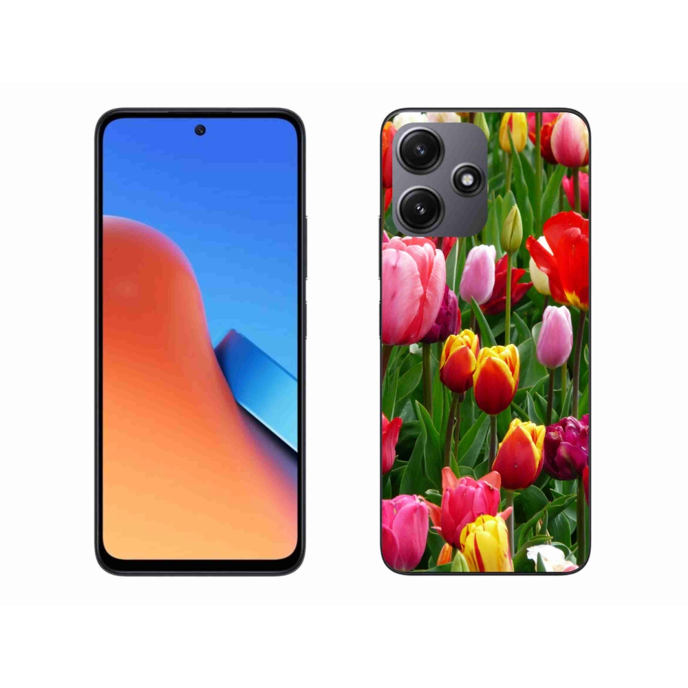 Gél borítás mmCase a Xiaomi Redmi 12 5G-hez - tulipánok